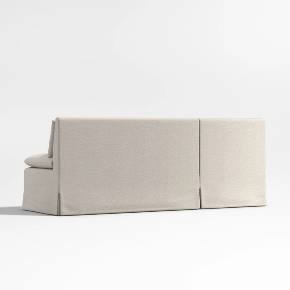 Belmar Double L-Shaped Loveseat Dining Banquette with Performance Fabric
