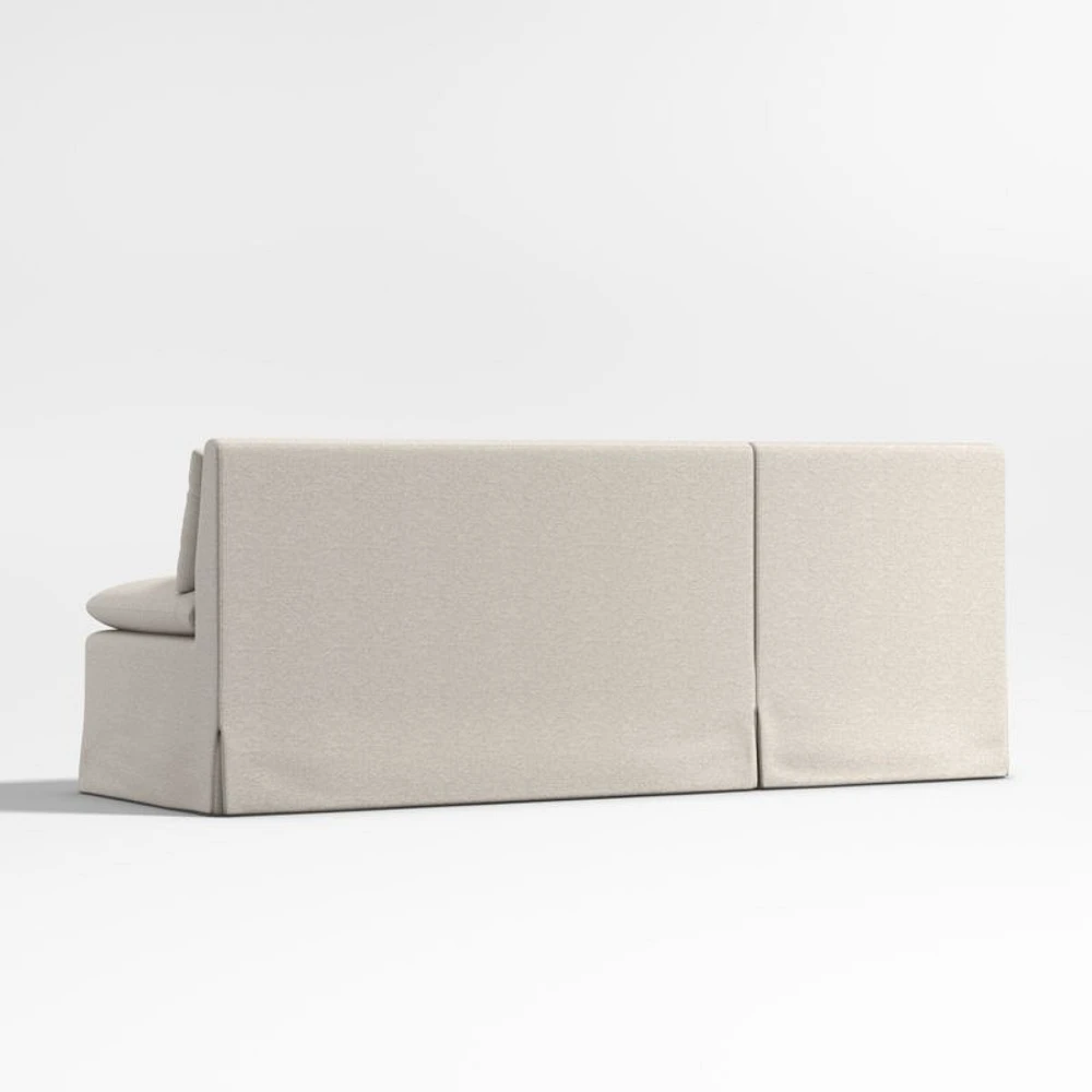 Belmar Single L-Shaped Loveseat Dining Banquette with Performance Fabric
