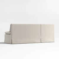 Belmar Single L-Shaped Loveseat Dining Banquette with Performance Fabric