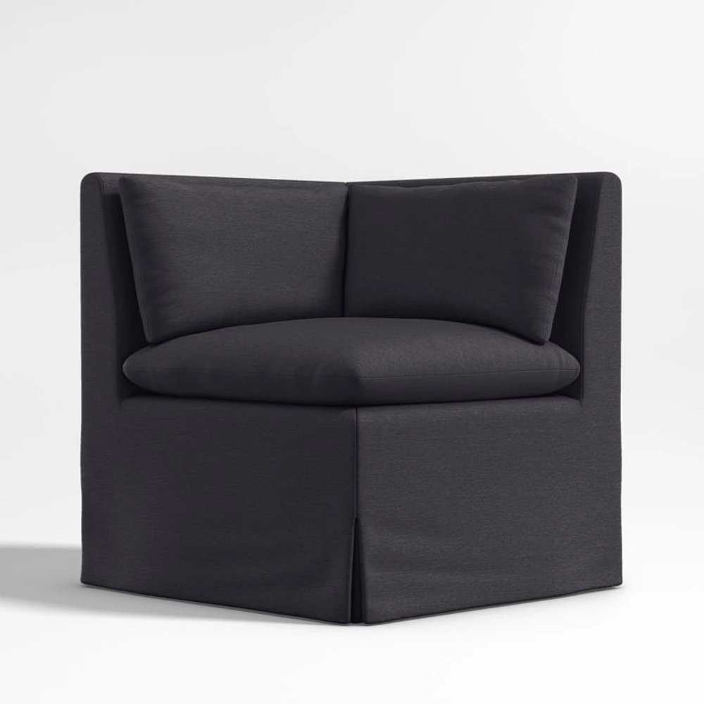 Belmar Midnight Grey Corner Dining Banquette