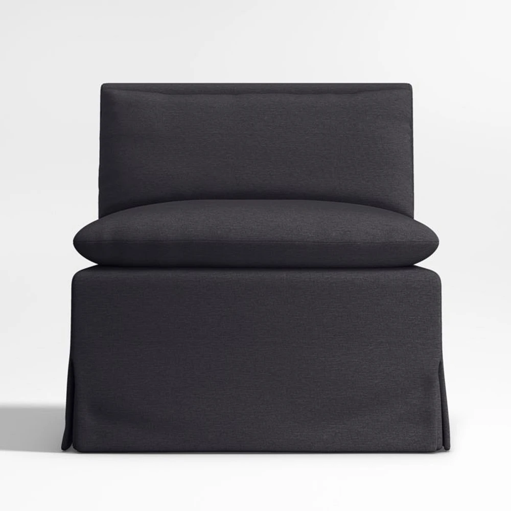 Belmar Midnight Grey Single Dining Banquette