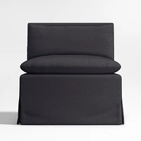 Belmar Midnight Grey Single Dining Banquette