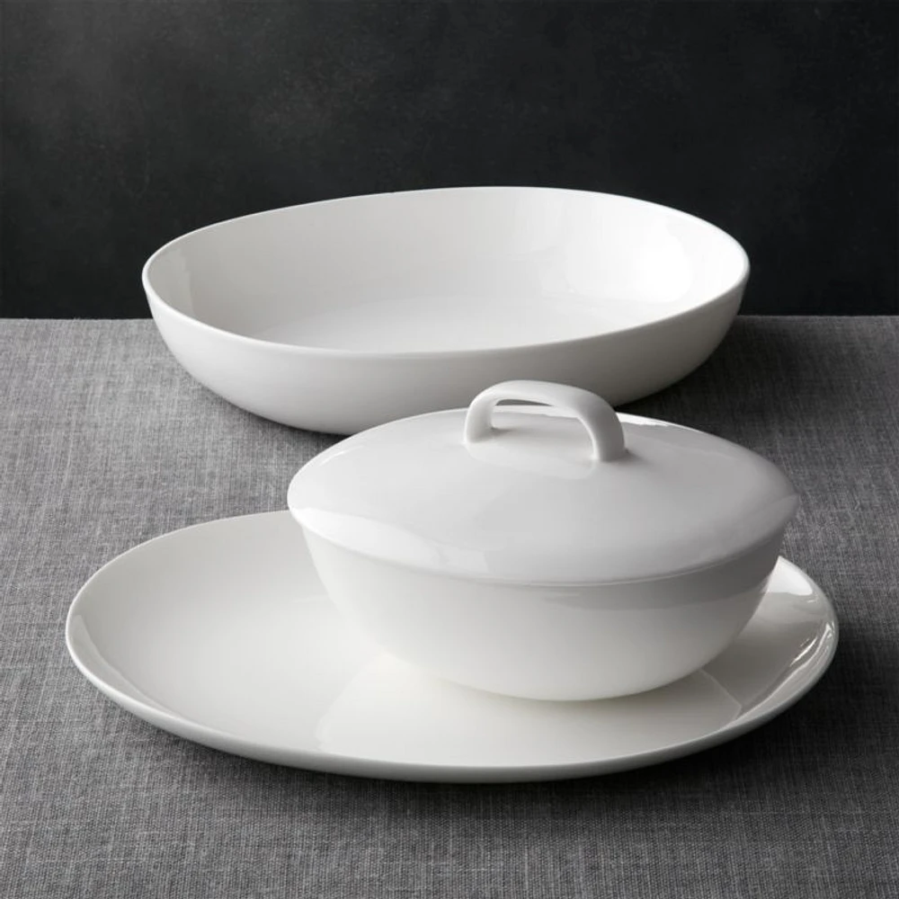 Bennett Oval Serving Bowl with Lid