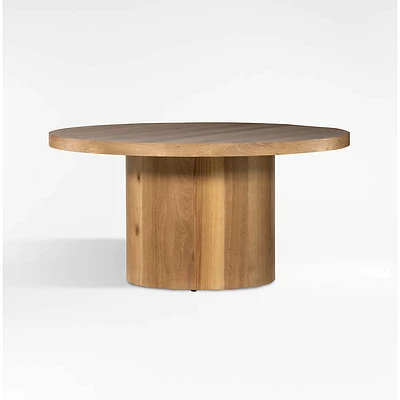 Bensen Natural Wood Round Dining Table