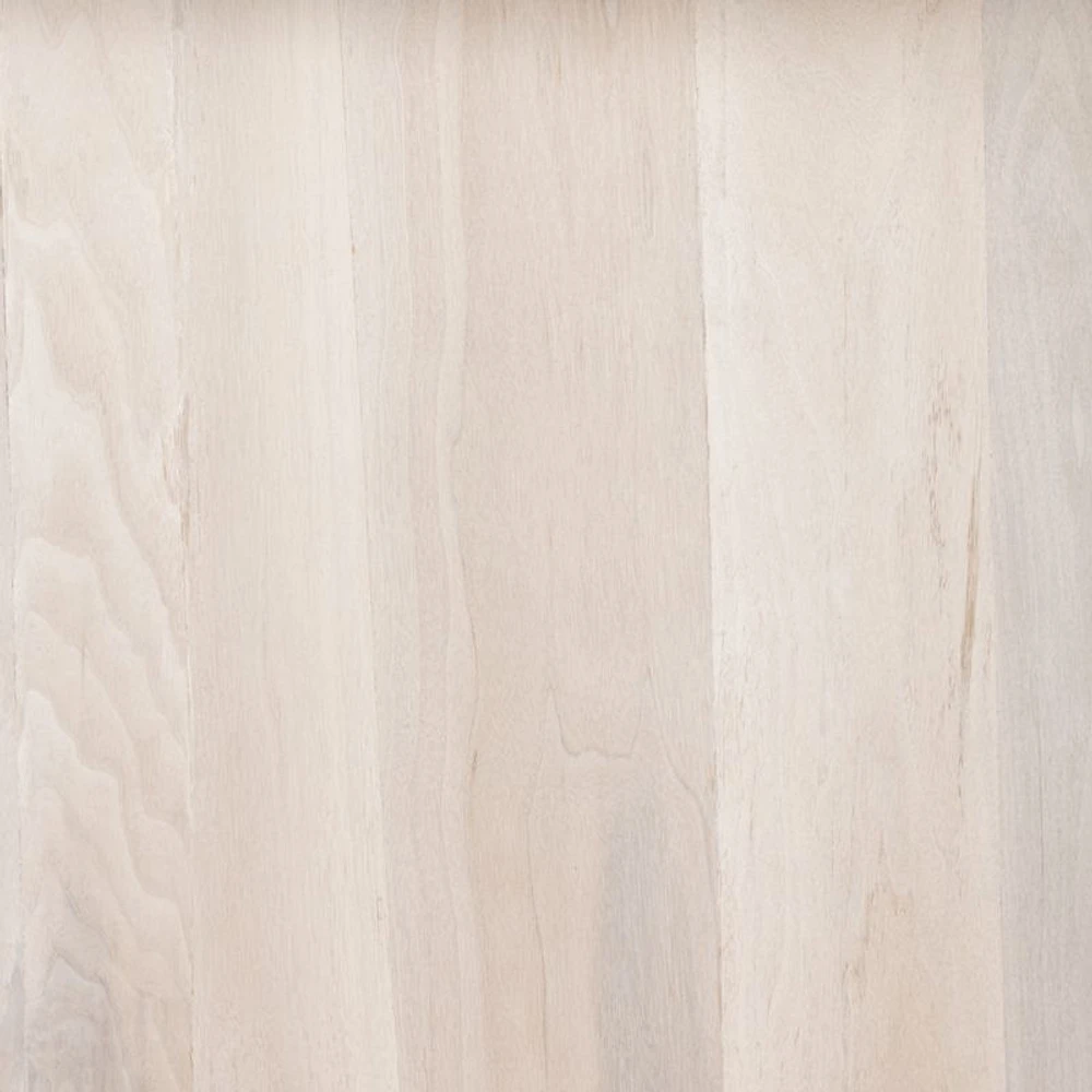 Bensen 60" Whitewash Wood Round Dining Table