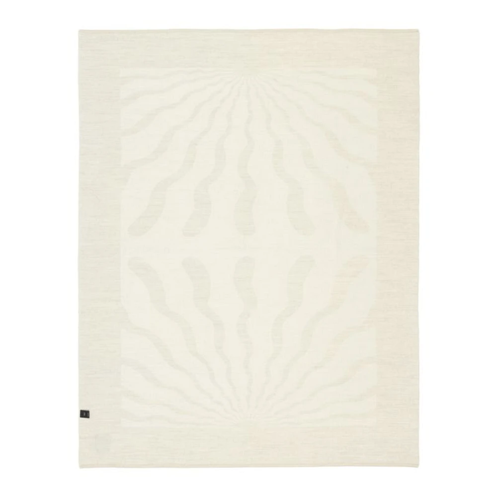 Blacksaw Dopamine 53"x70" Alpaca Ivory Reversible Throw Blanket