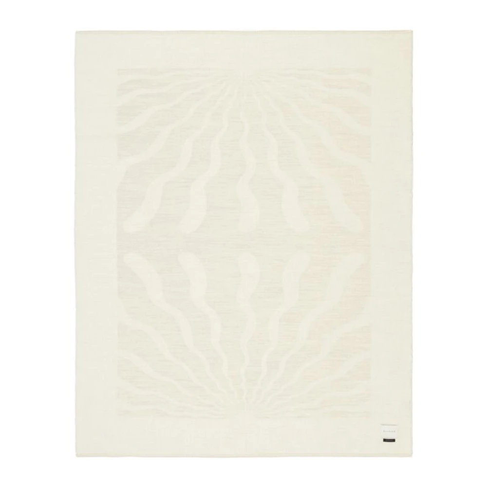 Blacksaw Dopamine 53"x70" Alpaca Ivory Reversible Throw Blanket