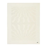 Blacksaw Dopamine 53"x70" Alpaca Ivory Reversible Throw Blanket