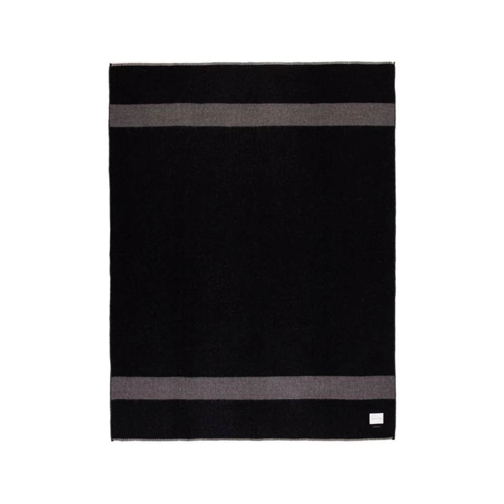 Blacksaw Mason 59"x79" Alpaca Black Throw Blanket