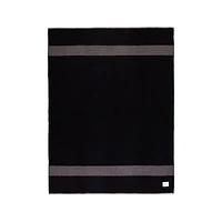 Blacksaw Mason 59"x79" Alpaca Black Throw Blanket