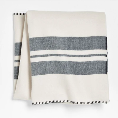 Black and White Striped Kids Blanket