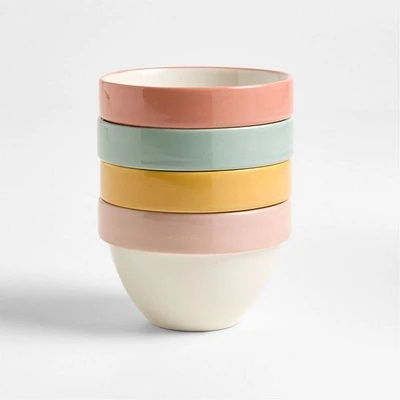 Bloom Ceramic Pinch Bowls, Set of 4