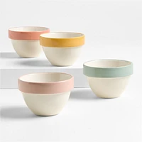Bloom Ceramic Pinch Bowls, Set of 4