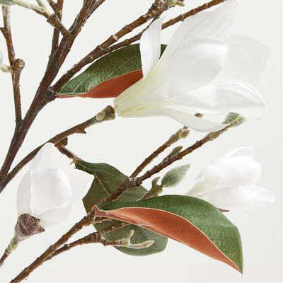Faux Magnolia Stem 46"
