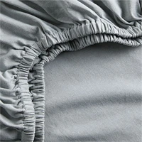 Baby's First Blue Organic Cotton Heathered Jersey Baby Crib Fitted Sheet