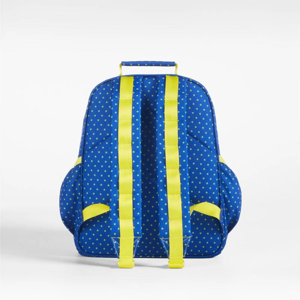 Lucky Stars Blue Medium Kids Backpack with Side Pockets