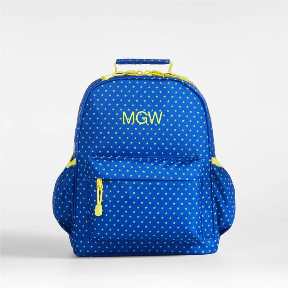 Lucky Stars Blue Medium Kids Backpack with Side Pockets