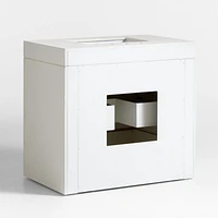 Bluff 36" Bleached Ash and Off White Quartz Single Vanity