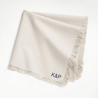 Craft Birch Beige Organic Cotton Fringe Napkin