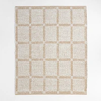 Boucle Stone Tan Handwoven Flatweave Kids Performance Area Rug 5'x8'