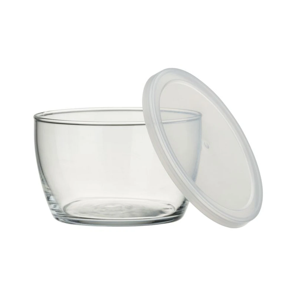 Clear Glass Bowl with Lid
