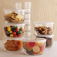 Clear Glass Bowl with Lid