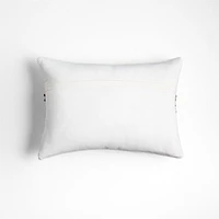 Bozeman Wool Blend 22x15 Arctic Ivory Throw Pillow Cover