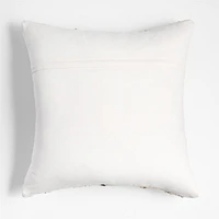 Bozeman Wool Blend 23x23 Arctic Ivory Throw Pillow Cover