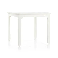 Brady Square White Wood Kids Play Table