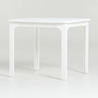 Brady Square White Wood Kids Play Table