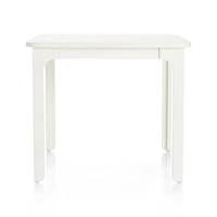 Brady Square White Wood Kids Play Table