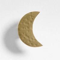 Brass Crescent Moon Knobs, Set of 6