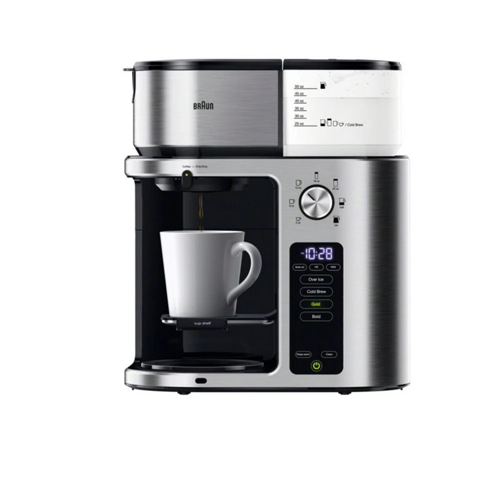 Braun ® MultiServe Plus 10-Cup Drip Coffee Maker with Cold Brew