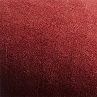 Brick 20x20 Washed Organic Cotton Velvet Throw Pillow with Feather/Down Insert