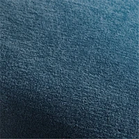 Deep Sea 20" Washed Organic Cotton Velvet Pillow with Feather Insert