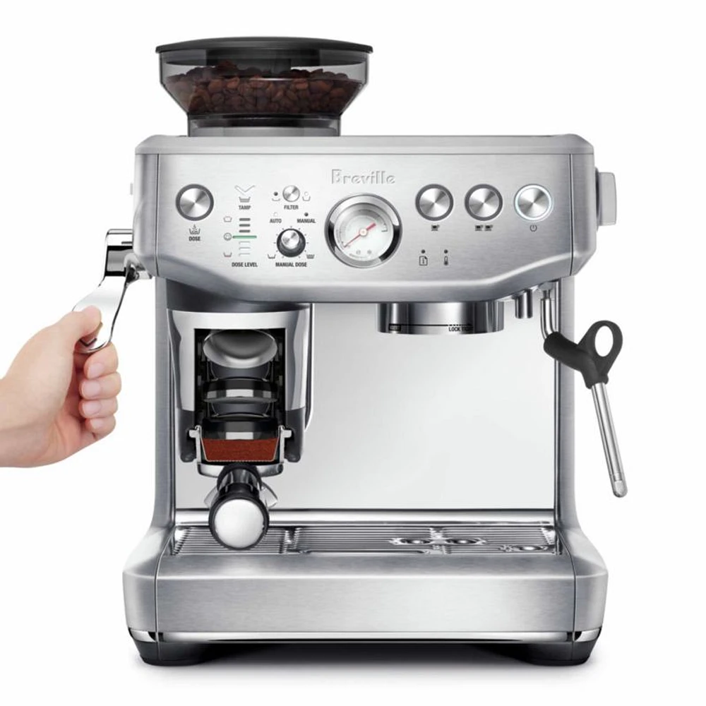 Breville ® Barista Express ® Impress Espresso Machine in Brushed Stainless Steel