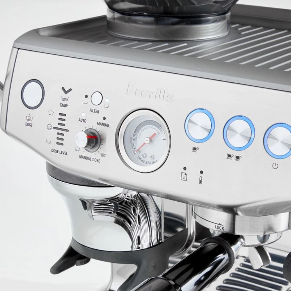 Breville ® Barista Express ® Impress Espresso Machine in Brushed Stainless Steel