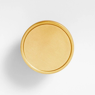 Bria Flat Round Brass Knob