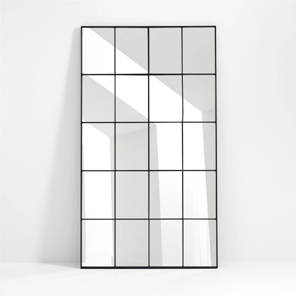Bridget Classic Rectangular Window Pane Floor Mirror 45"x80"