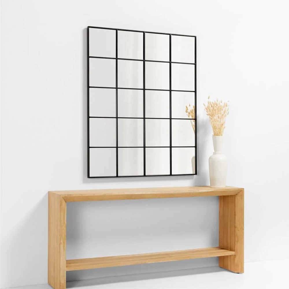 Bridget Classic Rectangular Window Pane Wall Mirror 45"x55"