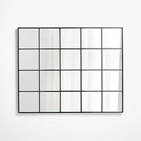 Bridget Classic Rectangular Window Pane Wall Mirror 45"x55"