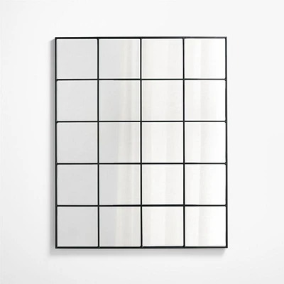 Bridget Classic Rectangular Window Pane Wall Mirror 45"x55"