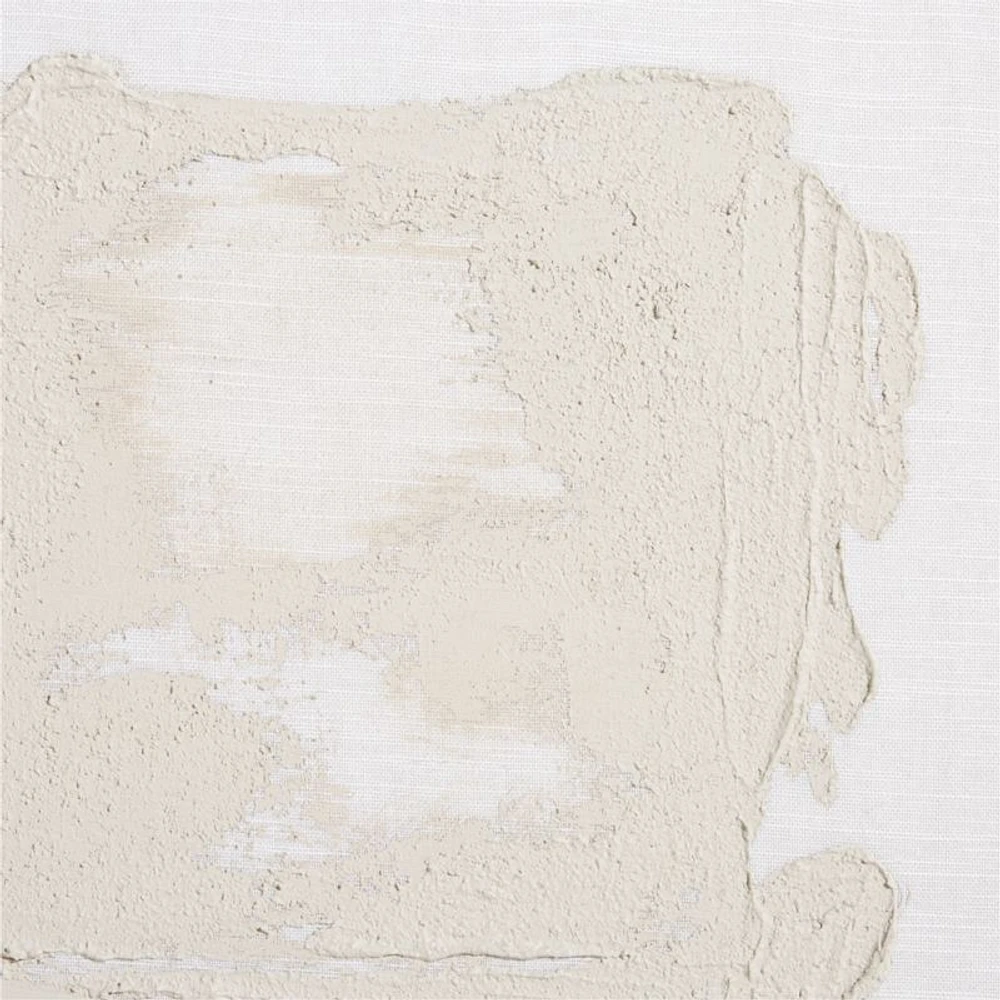 "Bright Sands" Tan Brown Canvas 41"x31" Framed Wall Art Print