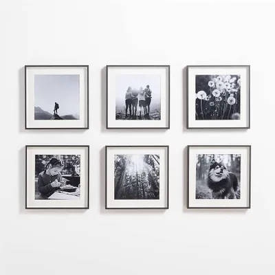 Piece Brushed Black 11x11 Gallery Wall Frame Set