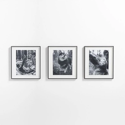 3-Piece Brushed Black 11x14 Gallery Wall Frame Set