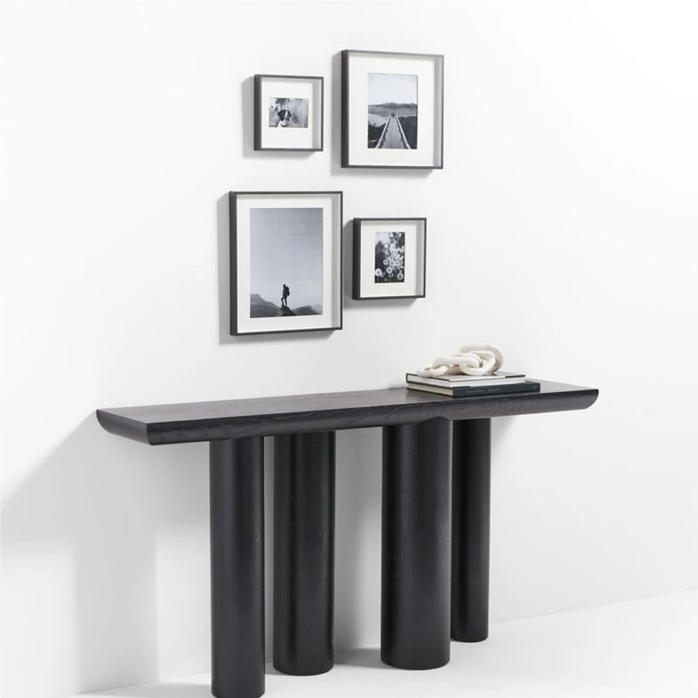 4-Piece Brushed Black Gallery Wall Frame Set