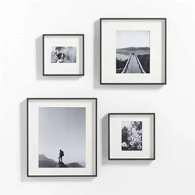 Piece Brushed Black Gallery Wall Frame Set