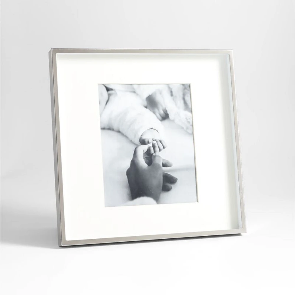 Brushed Silver 8x10 Picture Frame