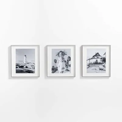 3-Piece Brushed Silver 11x14 Gallery Wall Frame Set