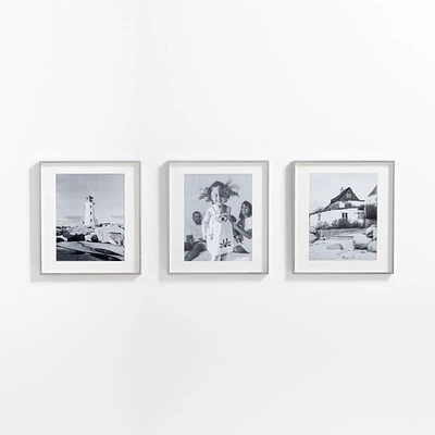 3-Piece Brushed Silver 11x14 Gallery Wall Frame Set